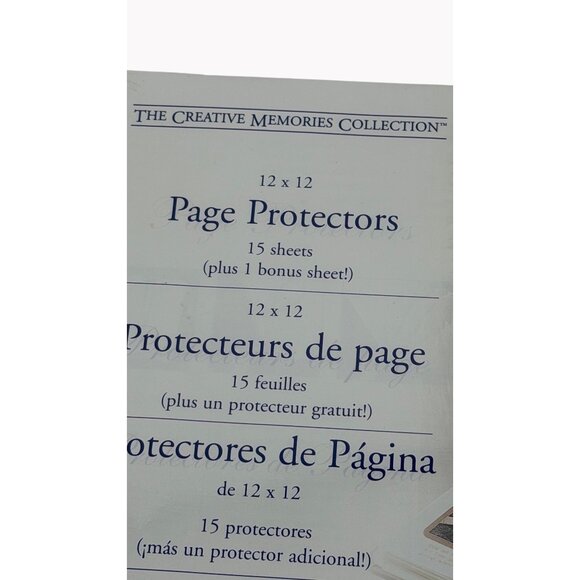 Creative Memories 12x12 Page Protectors 15 Sheets Set of 3 Packs New Sealed - Picture 2 of 3